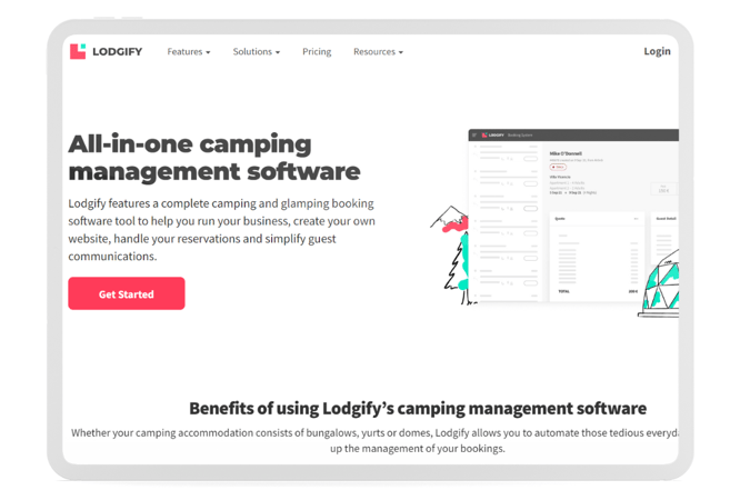 Lodgify for glamping management system