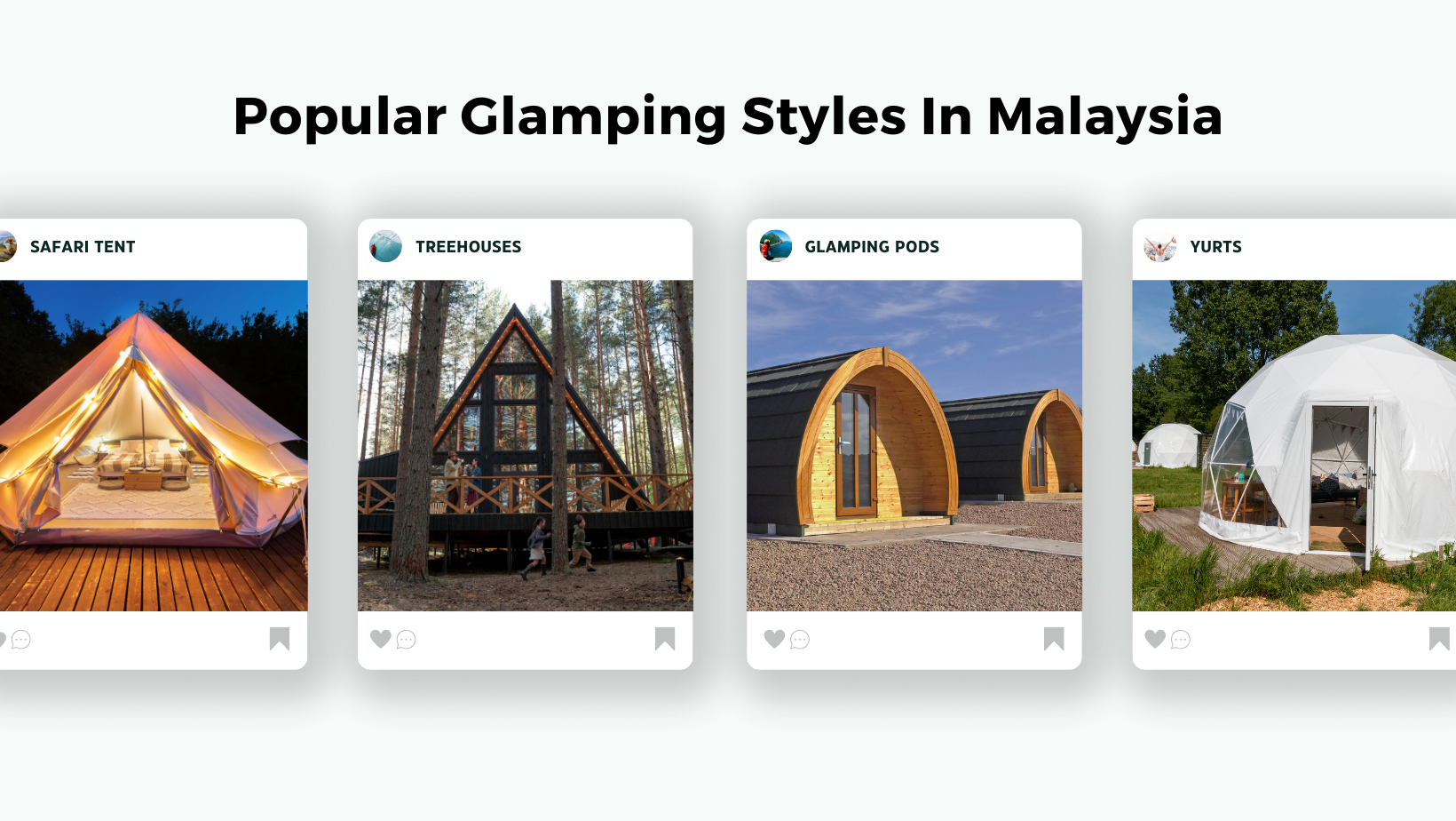 popular glamping styles in Malaysia