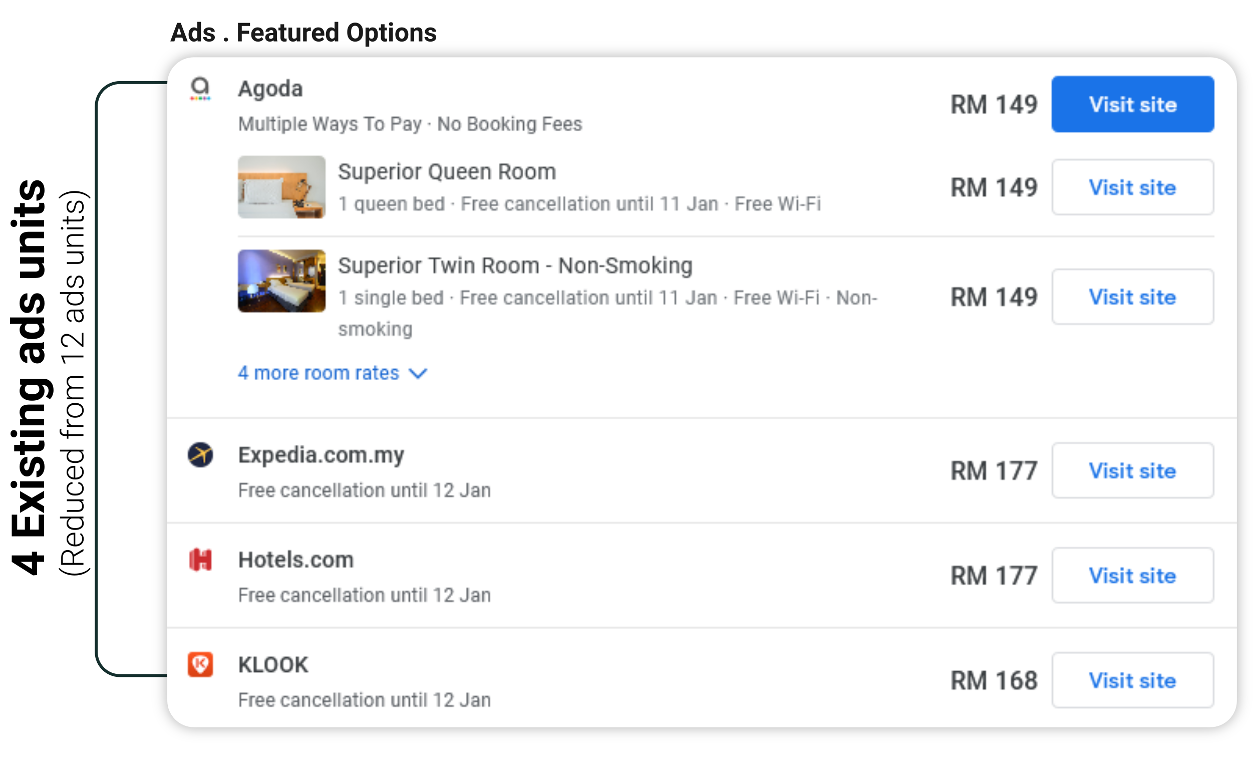 How Google Free Booking Link work-featured options