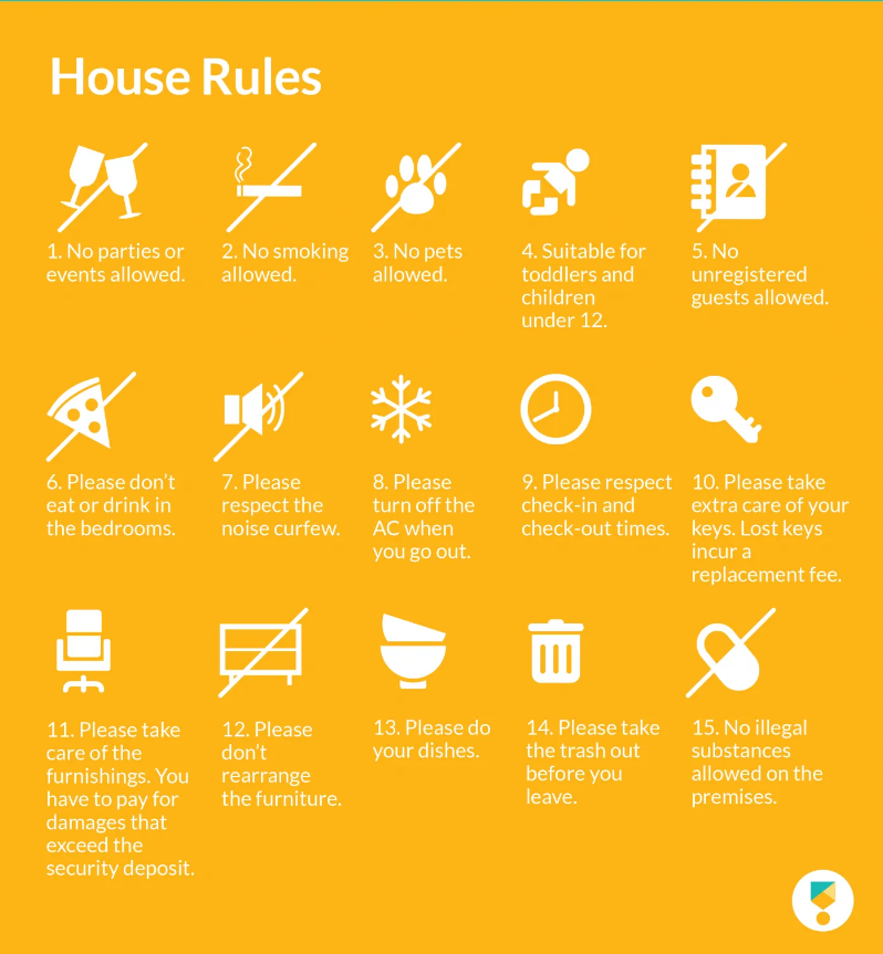 airbnb house rules