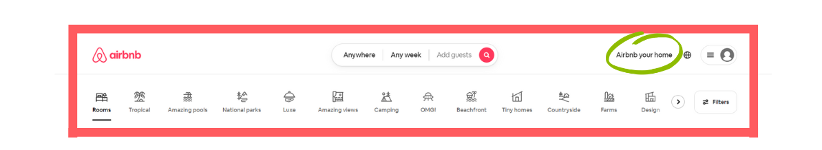 register airbnb account