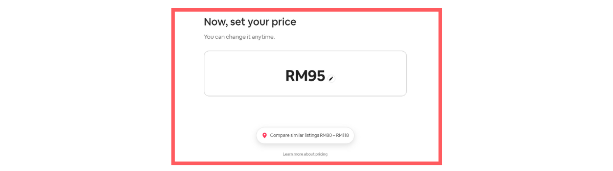 airbnb price