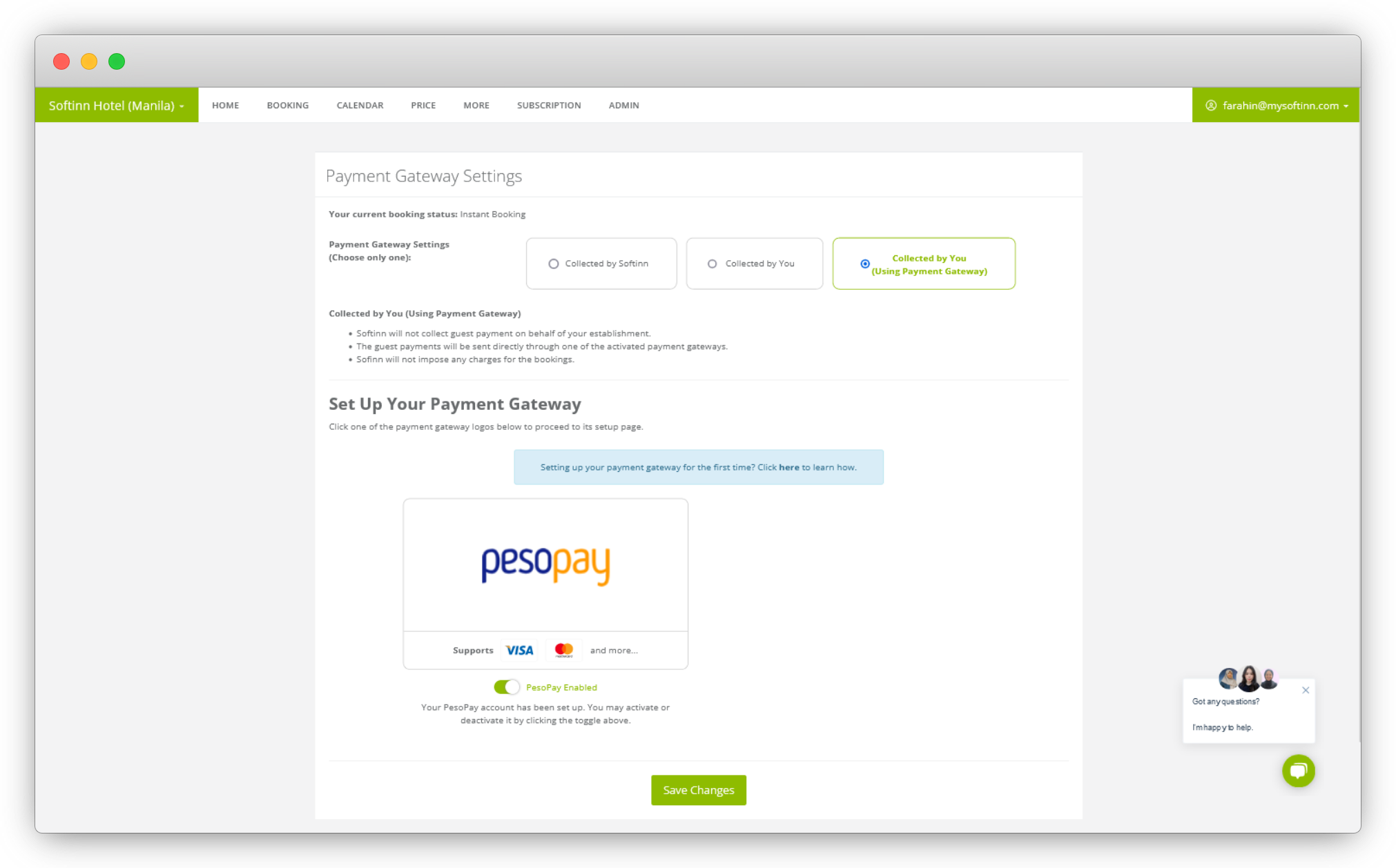 Payment Gateway  Setting T2