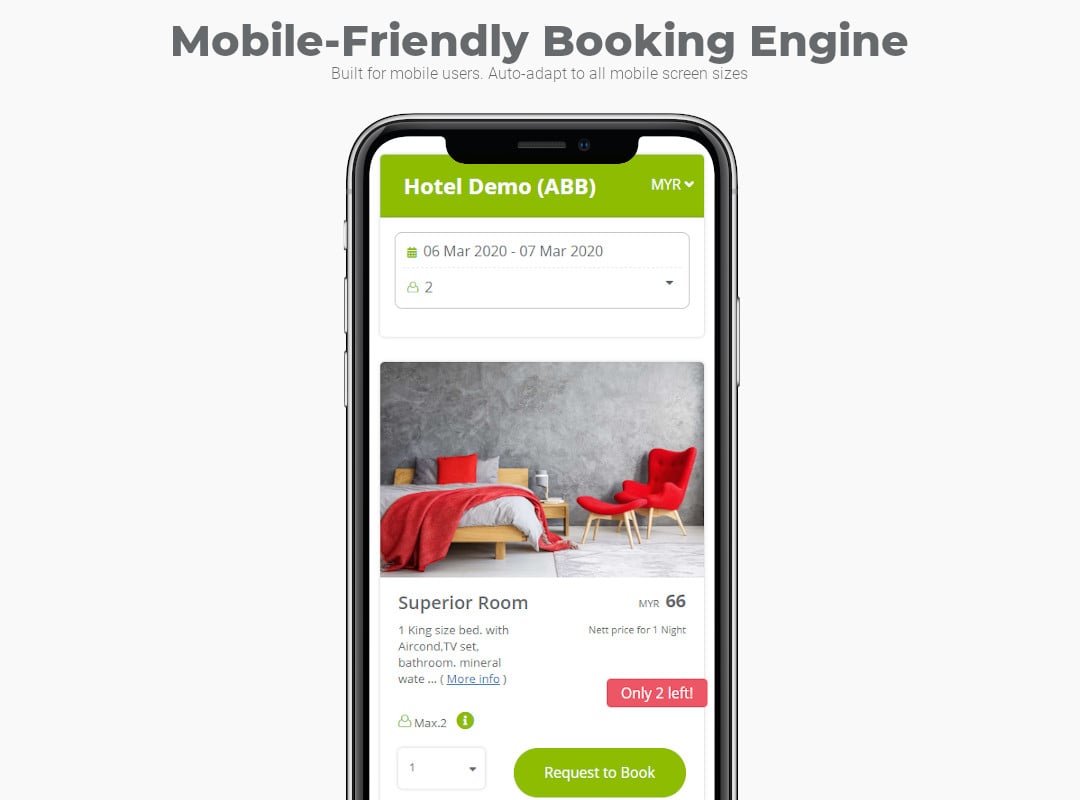 Mobile-friendly Hotel Reservation System