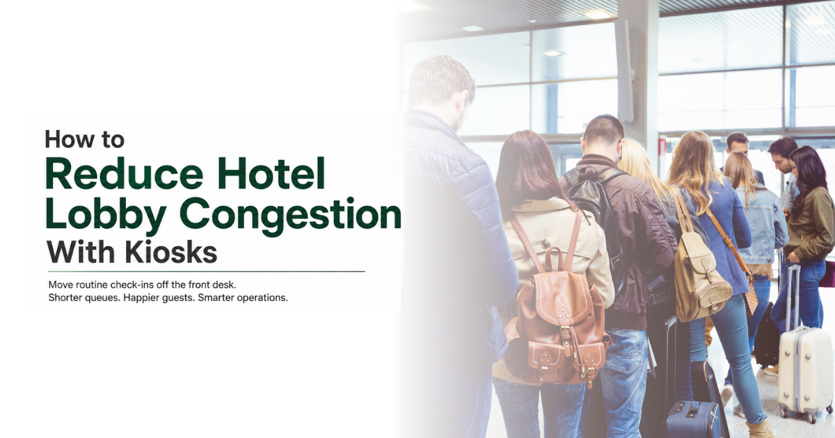 How to Reduce Hotel Lobby Congestion With Kiosks